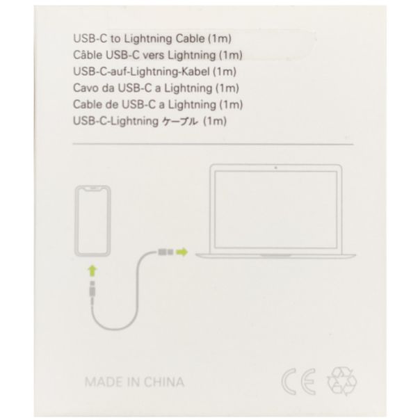 GEMBIRD Kabl CCP-AMCM-AMLM-2.0M, USB-C na Lightening, USB 3.0, 2m,bela - 47563