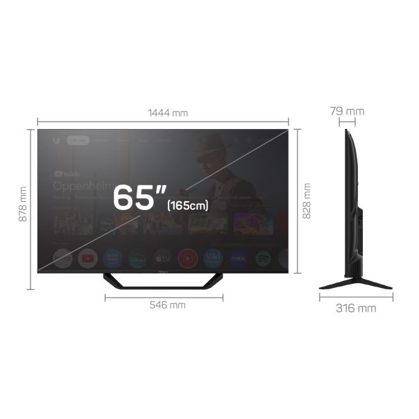 TESLA Televizor 65E655BUS, Ultra HD, Google TV Smart - 65E655BUS