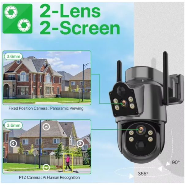GMB Kamera CAM-IP4MP-TQ7, 4MP, Solar Camera, ICSEE App - 47519