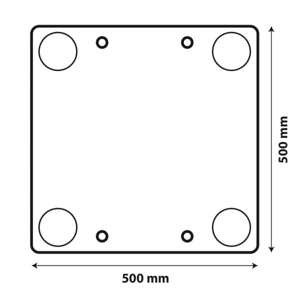 LAMPA ACCESSORIES Tabla za prevoz tereta sa reflektujućim katadiopterima 50X50cm - 66101