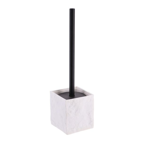 TENDANCE Četka za WC šolju sa držačem 37x10x10cm, poliresin/bela - 66120100