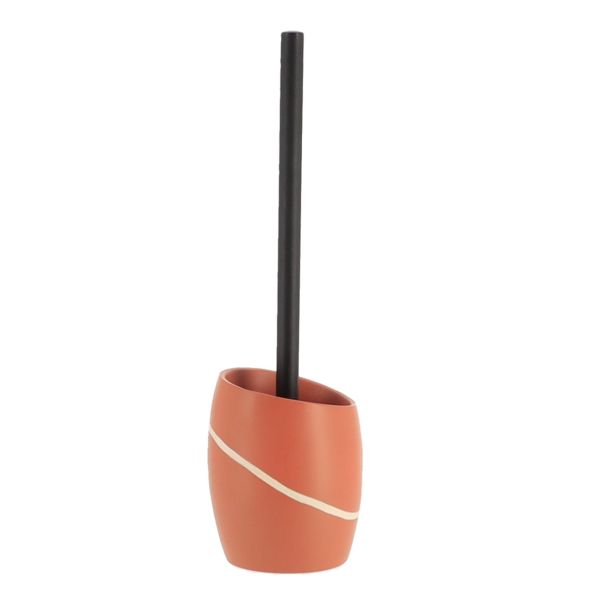 TENDANCE Četka za WC šolju sa držačem 36.6x10.2x9.7cm, poliresin/terakota - 66153125