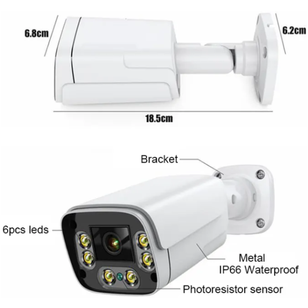 GMB Kamera CAM-IP4MP-HAQ60D, Xmeye app, 4MP - 47520