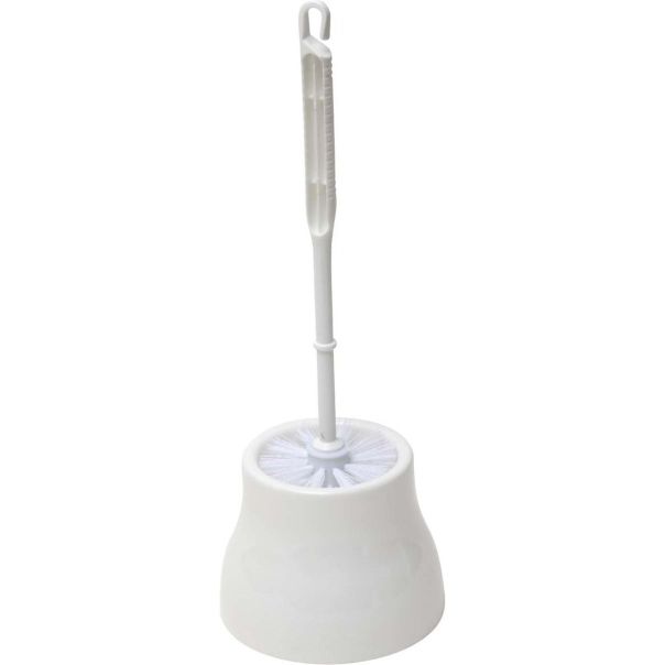 TENDANCE Četka za WC šolju sa držačem 14x39cm, bela - 6630100