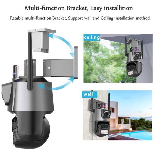 GMB Kamera CAM-IP6MP-EP11-QQ, 6MP, microSD iCSee xmeye pro app Two-way audio - 47512