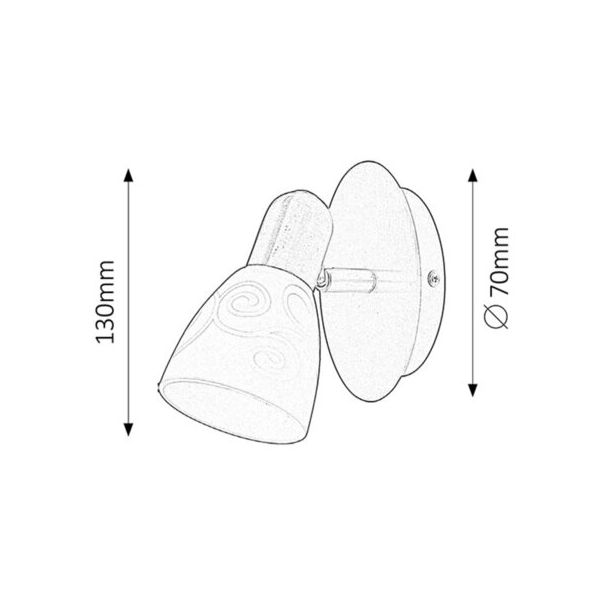 RABALUX Spot rasveta Harmony Lux hrom, E14 40W - 6635