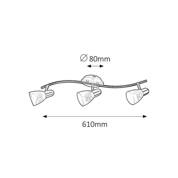 RABALUX Spot rasveta Harmony Lux hrom, E14 40W - 6637