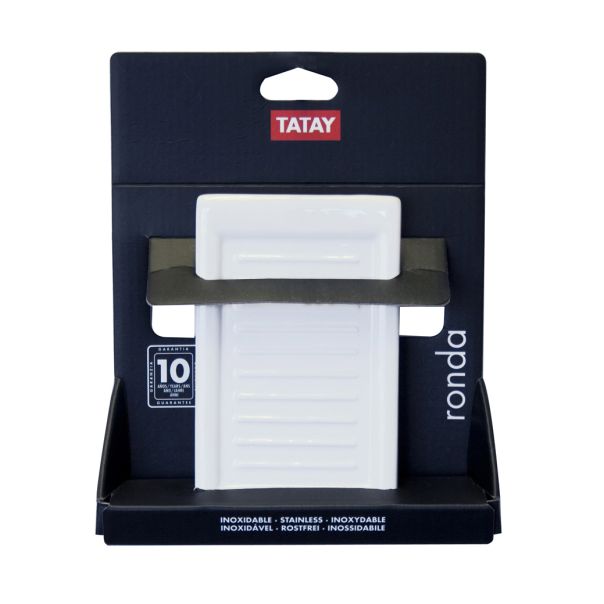 TATAY Zidni držač sapuna Ronda 9.5x2.6x15,2cm, inox - 6647200