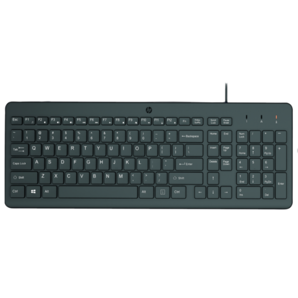 HP Tastatura 150 žična/US/664R5AA/crna - 664R5AA