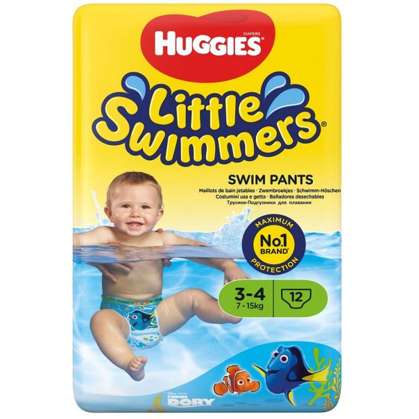 HUGGIES Pelene za male plivače (3-4) 7-15 kg P12/1 - 6670-1