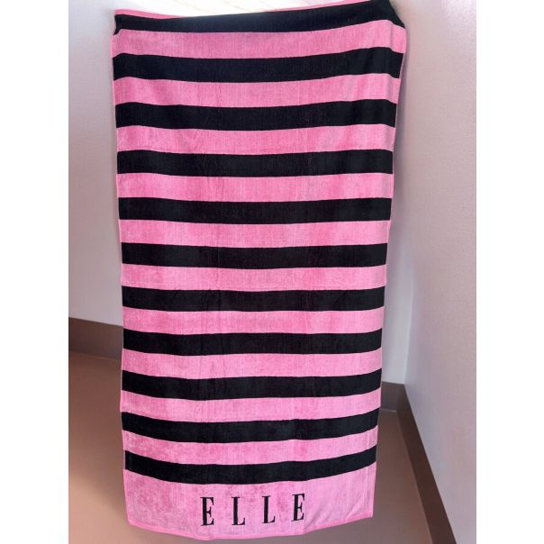 VIKTORIJA Plažni peškir Elle Pink 90x170cm - VLK000680-ellepink
