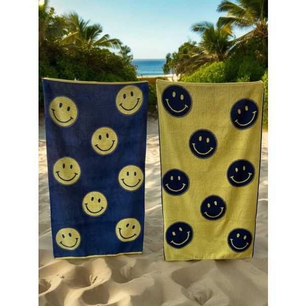 Plažni peškir Smile 86x160cm - VLK000668-smile