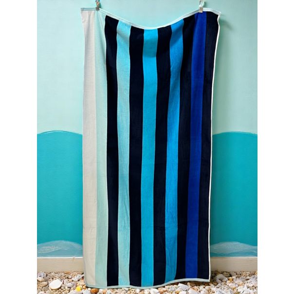 VIKTORIJA Plažni Peškir Sea Breeze 166x87 cm - VLK000668-seabreeze