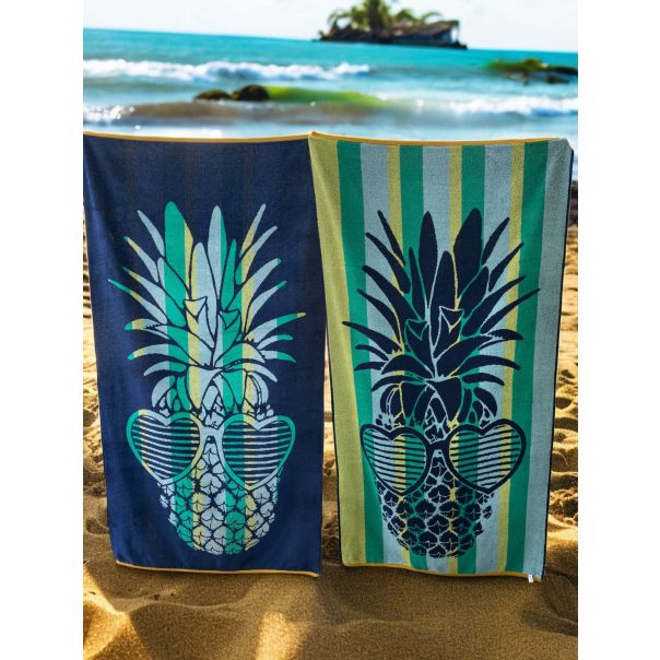 Plažni peškir Ananas 86x160cm - VLK000668-ananas
