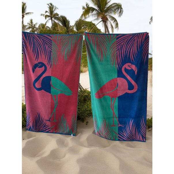 Plažni peškir Flamingo 86x160cm - VLK000668-flamingo