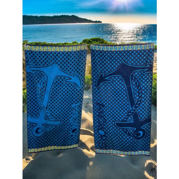 Plažni peškir Anchors 86x160cm - VLK000668-anchors