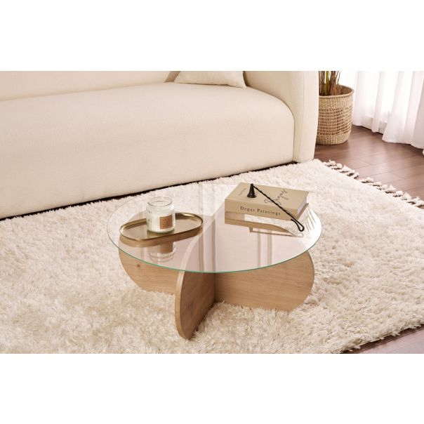 NORDURE Klub sto Aeris, braon/providna - EP3003036