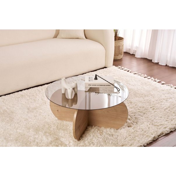 NORDURE Klub sto Aeris, braon - EP3003039