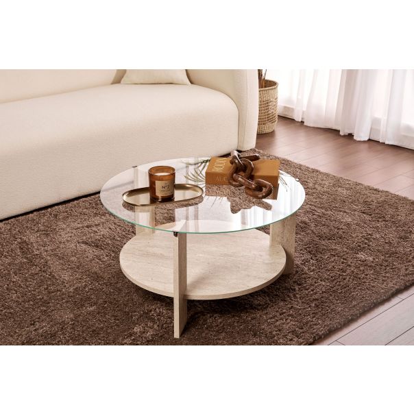 NORDURE Klub sto Clara, krem - EP3003069