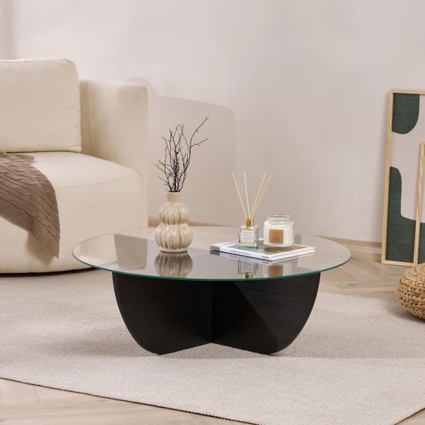 NORDURE Klub sto Liya, crna - EP3058033