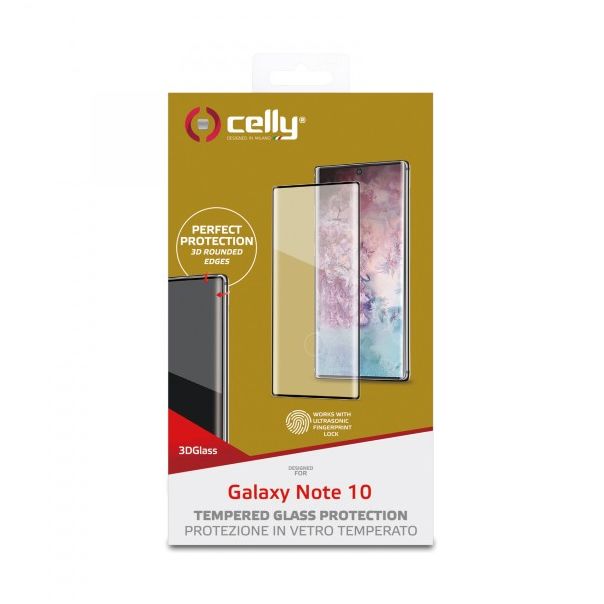 CELLY Zaštitno staklo 3D za Samsung NOTE 10 - 3DGLASS874BK