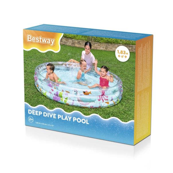 BESTWAY Bazen za decu 183x33cm Deep dive 3-ring - 394060