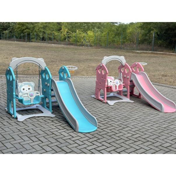 WINNER BIKE TOBOGAN+ LJULJA 180X120X1120cm BLUE - OUT0024