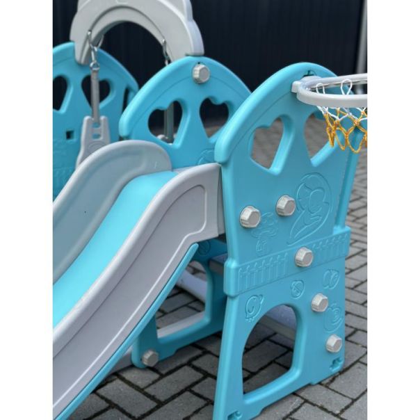 WINNER BIKE TOBOGAN+ LJULJA 180X120X1120cm BLUE - OUT0024