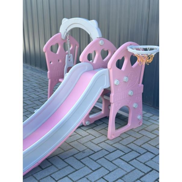 WINNER BIKE TOBOGAN + LJULJA 180X120X1120cm PINK - OUT0025