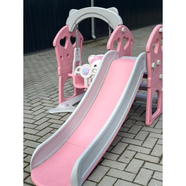 WINNER BIKE TOBOGAN + LJULJA 180X120X1120cm PINK - OUT0025