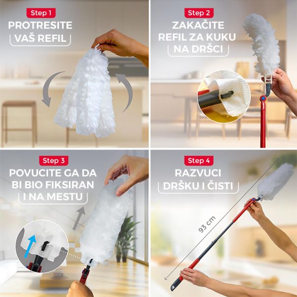 VILEDA Flex & Catch set za prašinu – produživa drška - 6701205