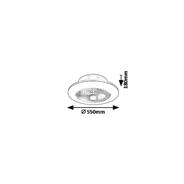 Rabalux Plafonjera Dalfon LED 36W bela (6710) - 6710