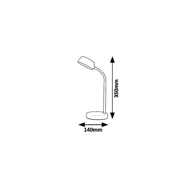 Rabalux Stona lampa Berry LED 45W bela (6778) - 6778