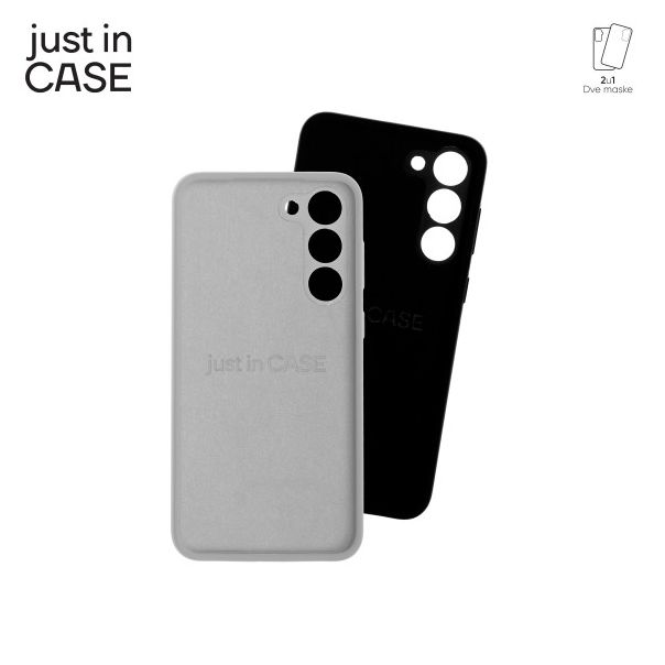 JUST IN CASE 2u1 Extra case MIX za S23+, crna/siva - MIXPL217BK