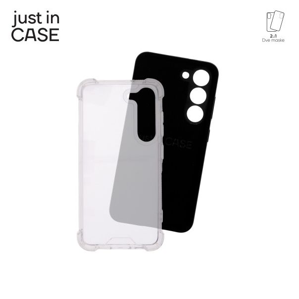 JUST IN CASE 2u1 Extra case MIX paket crni za S23 - MIX216BK
