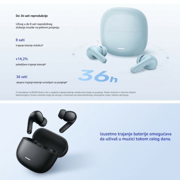 XIAOMI Bluetooth slušalice Redmi Buds 8 Lite, plava - EP2809190