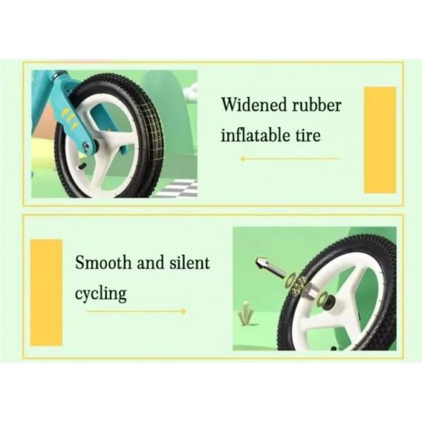 WINNER BIKE BIC.12 BALANCE BIKE GREEN - BCK0409