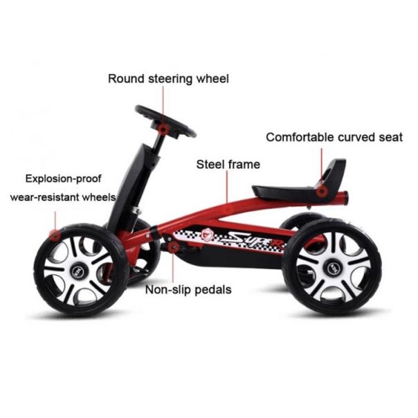 WINNER BIKE ROMOBIL GO CART WB-RED - TRO0023