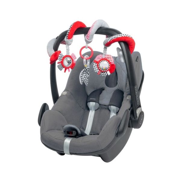 CANPOL Plišana igračka za bebe Zig Zag, crvena - 68-063_red