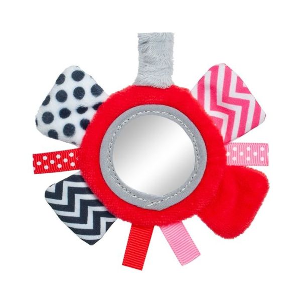 CANPOL Plišana igračka za bebe Zig Zag, crvena - 68-063_red