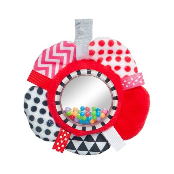 CANPOL Plišana igračka za bebe Zig Zag, crvena - 68-063_red