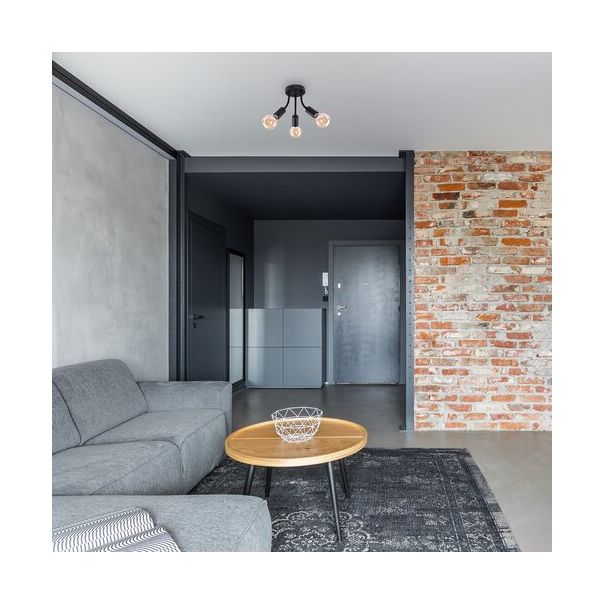 Rabalux Plafonjera Almus E27 3x MAX 60W crna (6808) - 6808