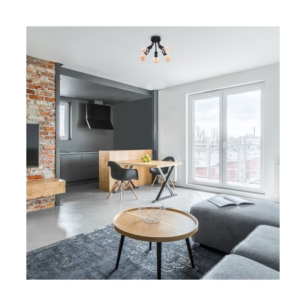 Rabalux Plafonjera Almus E27 5x MAX 60W crna (6809) - 6809