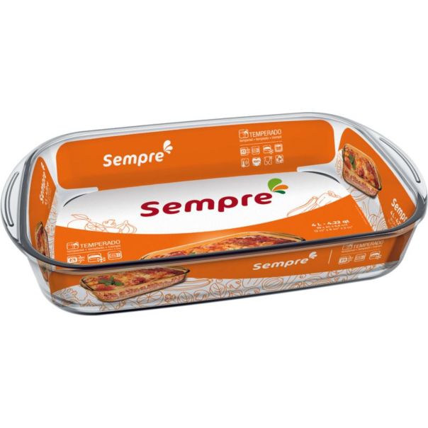 SEMPRE Posuda vatrostalna 4L pravougaona - NA 6822