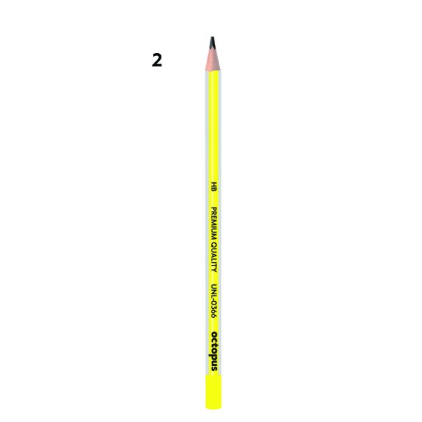 OCTOPUS Olovka grafitna hb 1/1 triangular neon unl-0366 - 68429-1