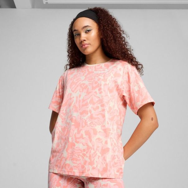 PUMA Majica kratak rukav ess nature 2.0 relaxed aop tee W - 684987-87