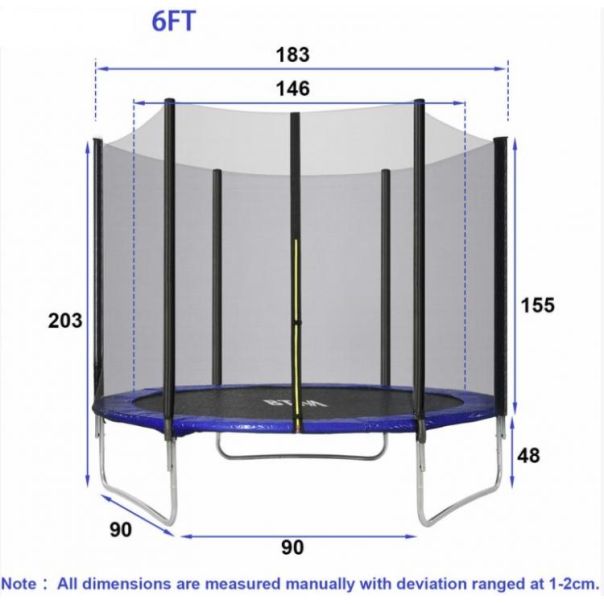 WINNER BIKE TRAMBOLINA 183 cm - OUT0029