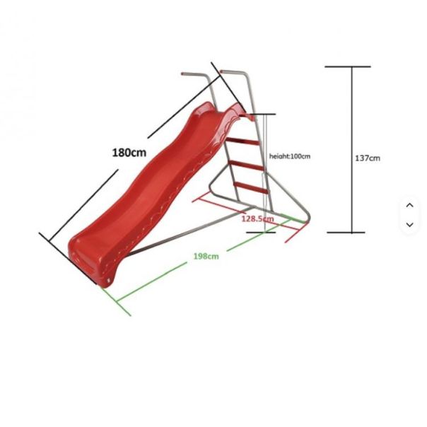 WINNER BIKE TOBOGAN 198x129x137 cm RED - OUT0045