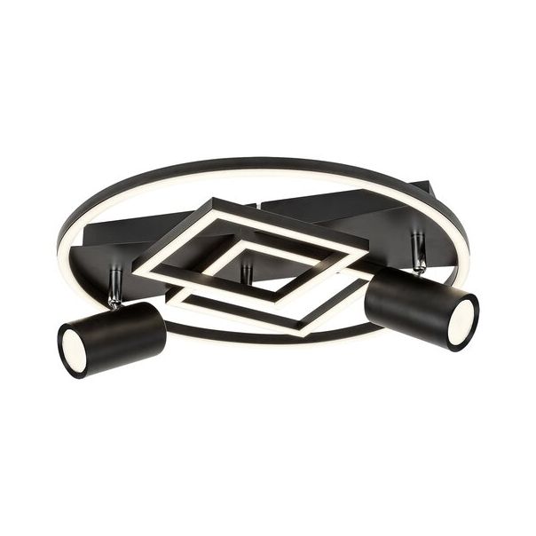 Rabalux Plafonjera Aztec LED 40W mat crno (6905) - 6905-1