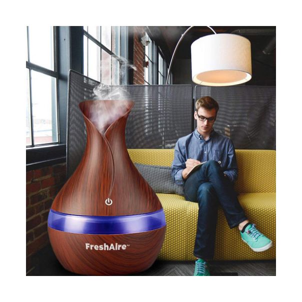 MEDISANA Ultrazvučni ovlaživač i difuzer eteričnih ulja FreshAire™ Compact tamni mahagoni - MedSan570